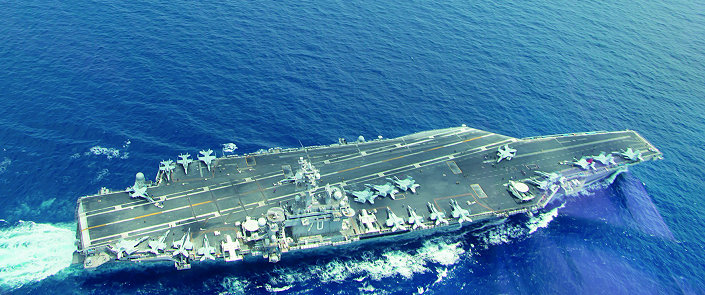 美媒：美军航母近乎不会沉没 除非敌人用核武