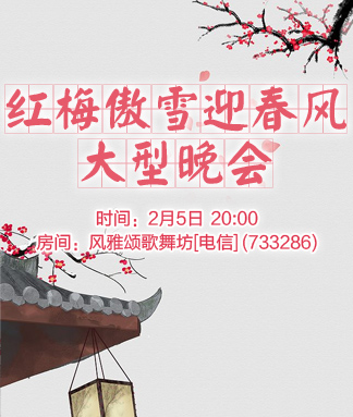 红梅傲雪迎春风大型晚会
